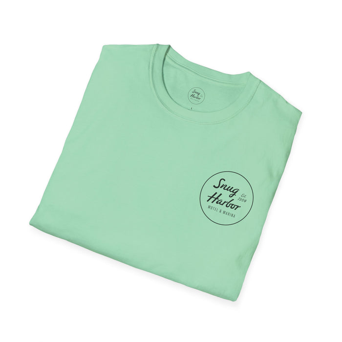 Snug Harbor Seagull logo T-Shirt | Motel Marina graphic tee