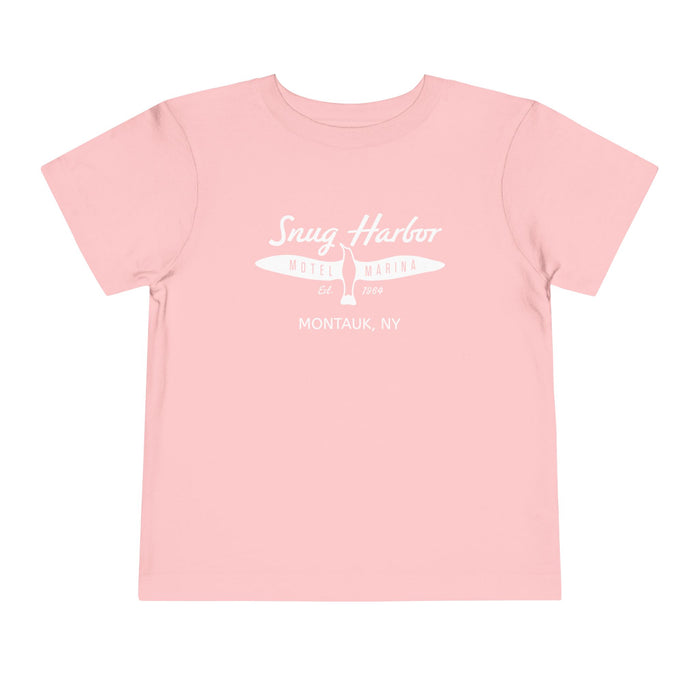 Snug Harbor Motel Marina logo Toddler Tee | Boat Paddle Graphic