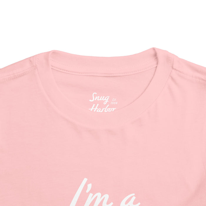 Toddler Tee — "I'm a Snuggler" Graphic Shirt (Snug Harbor Back Logo)