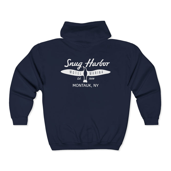 Snug Harbor Seagull Logo Hoodie | Full Zip Hooded Sweatshirt