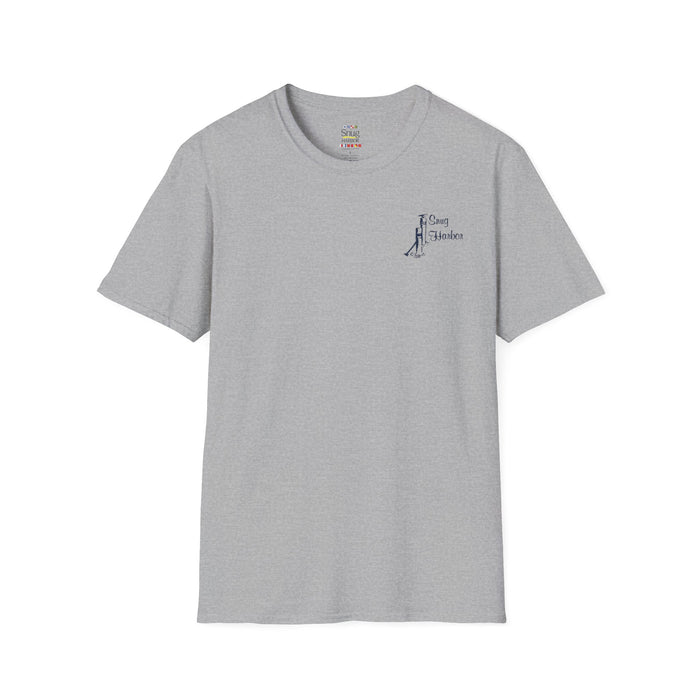 Snug Harbor Montauk Unisex Softstyle T-Shirt - Vintage Nautical Design