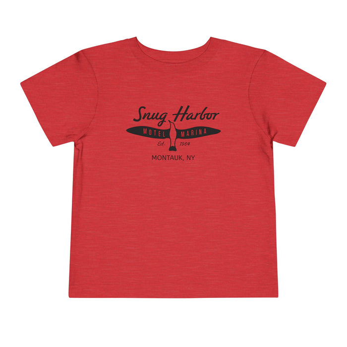 Snug Harbor Motel Marina logo Toddler Tee | Boat Paddle Graphic