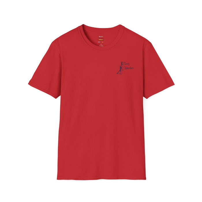 Snug Harbor Montauk Unisex Softstyle T-Shirt - Vintage Nautical Design