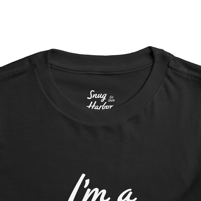 Toddler Tee — "I'm a Snuggler" Graphic Shirt (Snug Harbor Back Logo)
