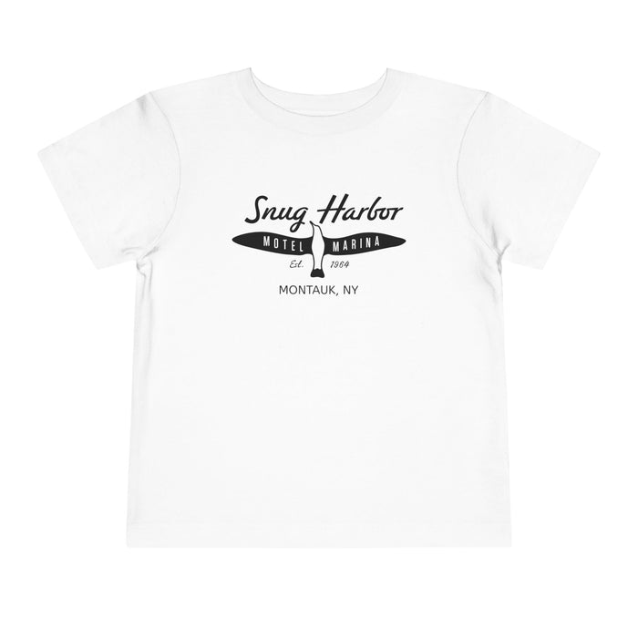 Snug Harbor Motel Marina logo Toddler Tee | Boat Paddle Graphic