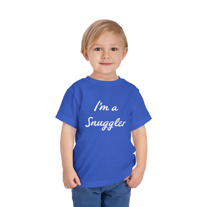 Toddler Tee — "I'm a Snuggler" Graphic Shirt (Snug Harbor Back Logo)
