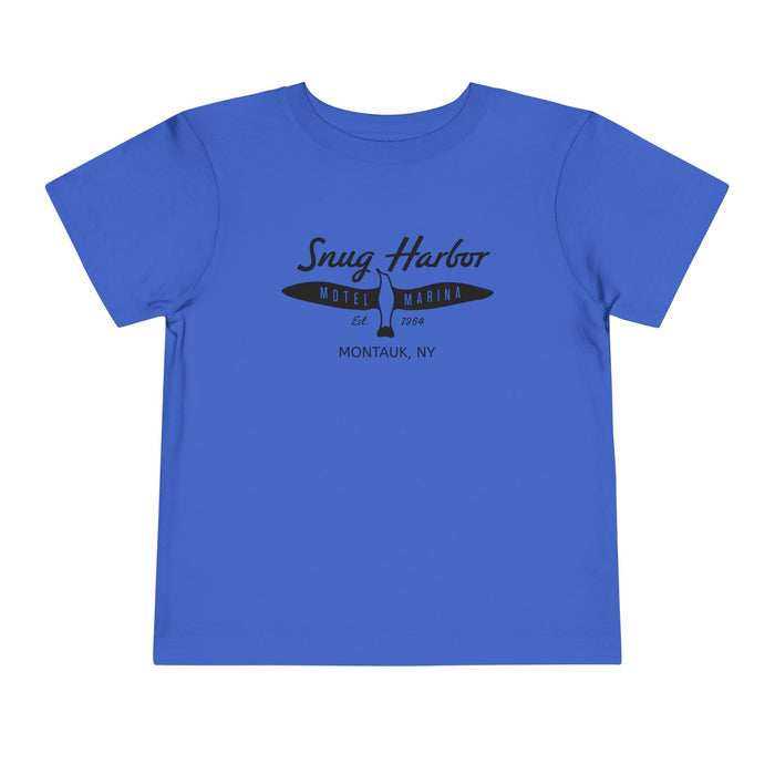 Snug Harbor Motel Marina logo Toddler Tee | Boat Paddle Graphic