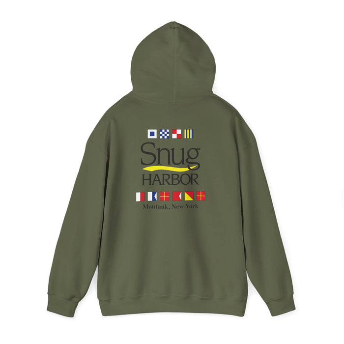Snug Harbor Hoodie | Montauk Nautical Flag Design