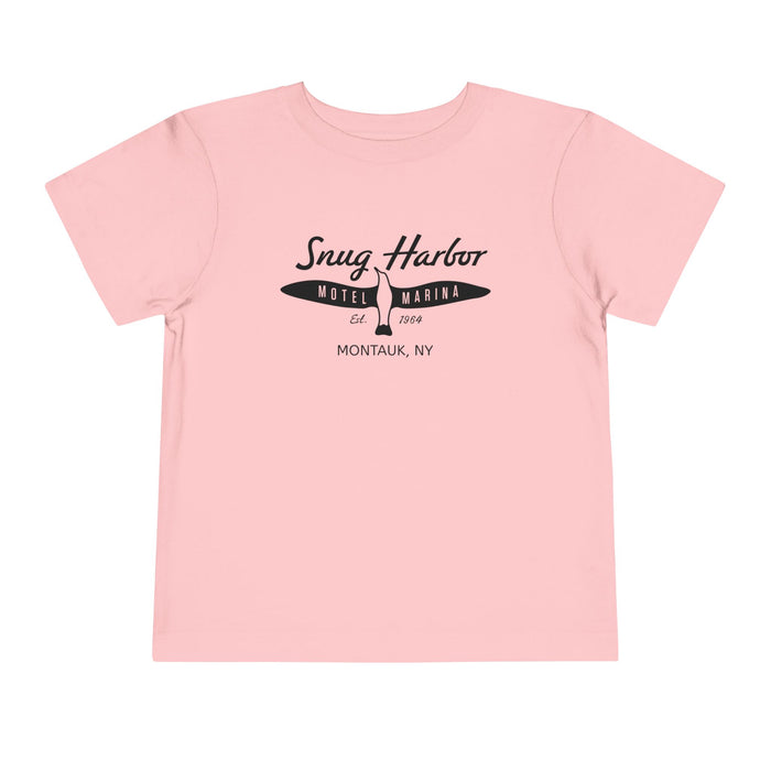 Snug Harbor Motel Marina logo Toddler Tee | Boat Paddle Graphic