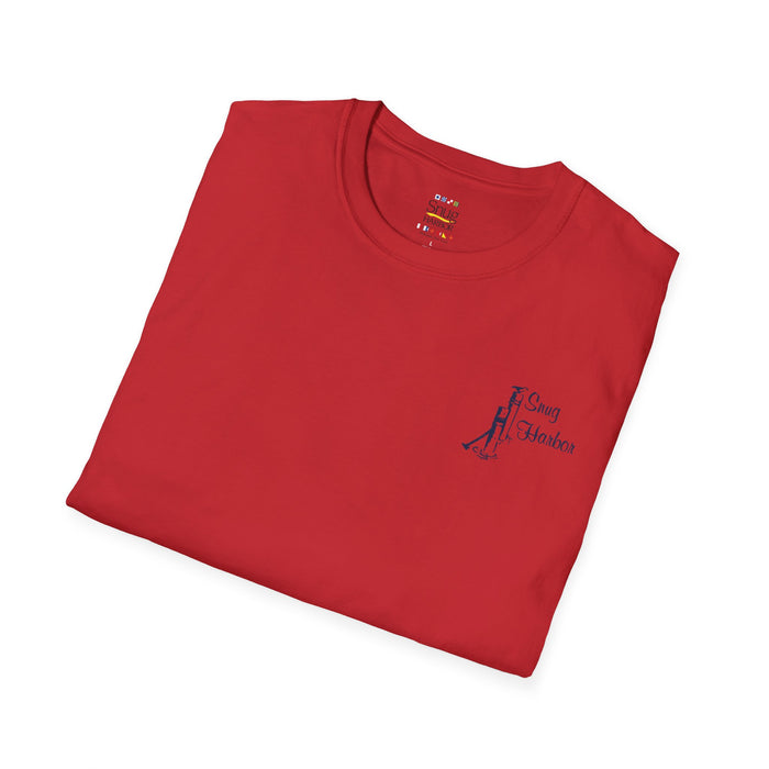 Snug Harbor Montauk Unisex Softstyle T-Shirt - Vintage Nautical Design