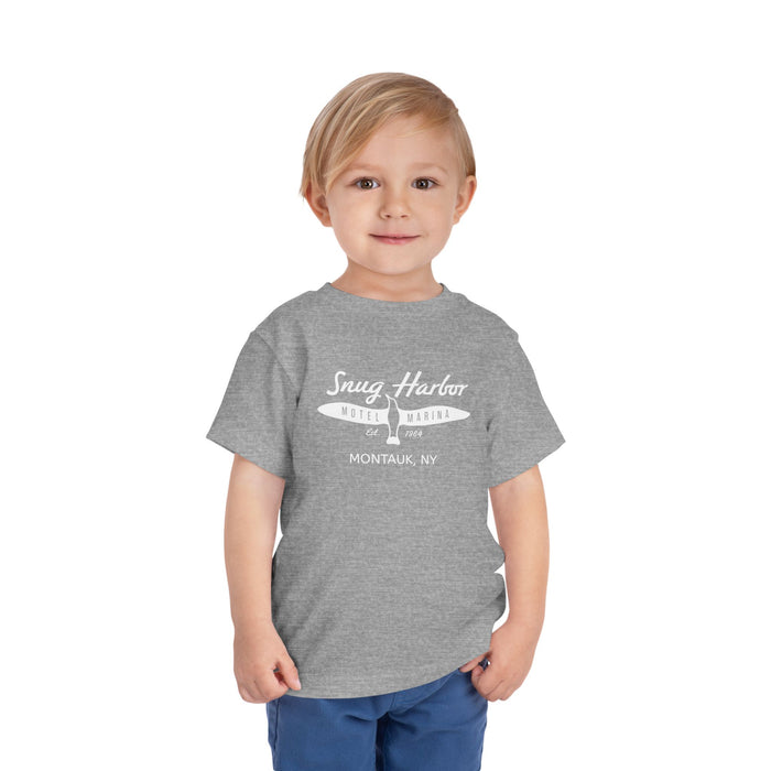 Snug Harbor Motel Marina logo Toddler Tee | Boat Paddle Graphic