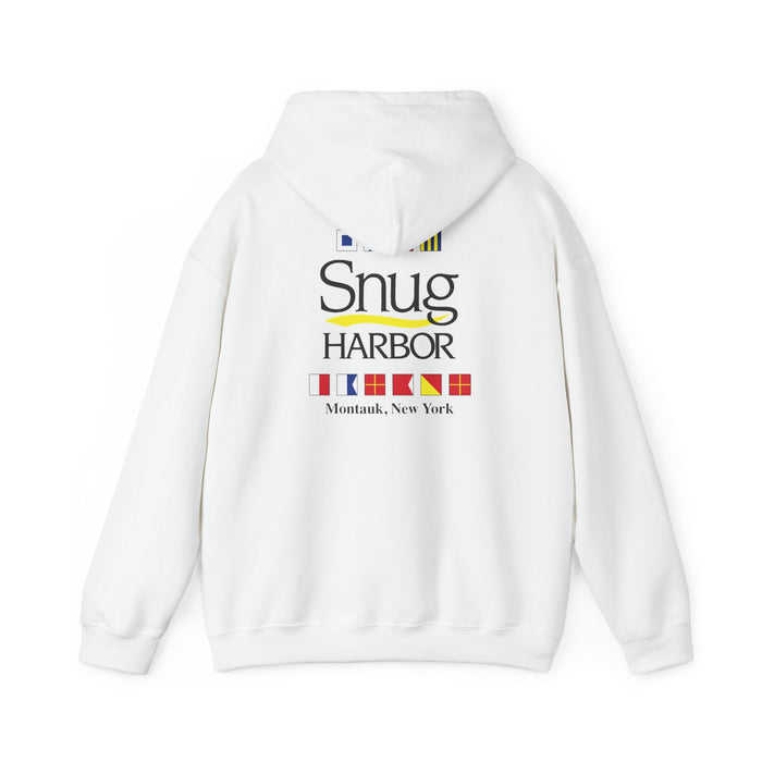 Snug Harbor Hoodie | Montauk Nautical Flag Design